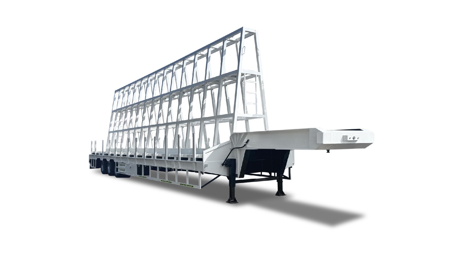 Lowbed, Flatbed Truck with Frame Trailer for Precast Shipping Services